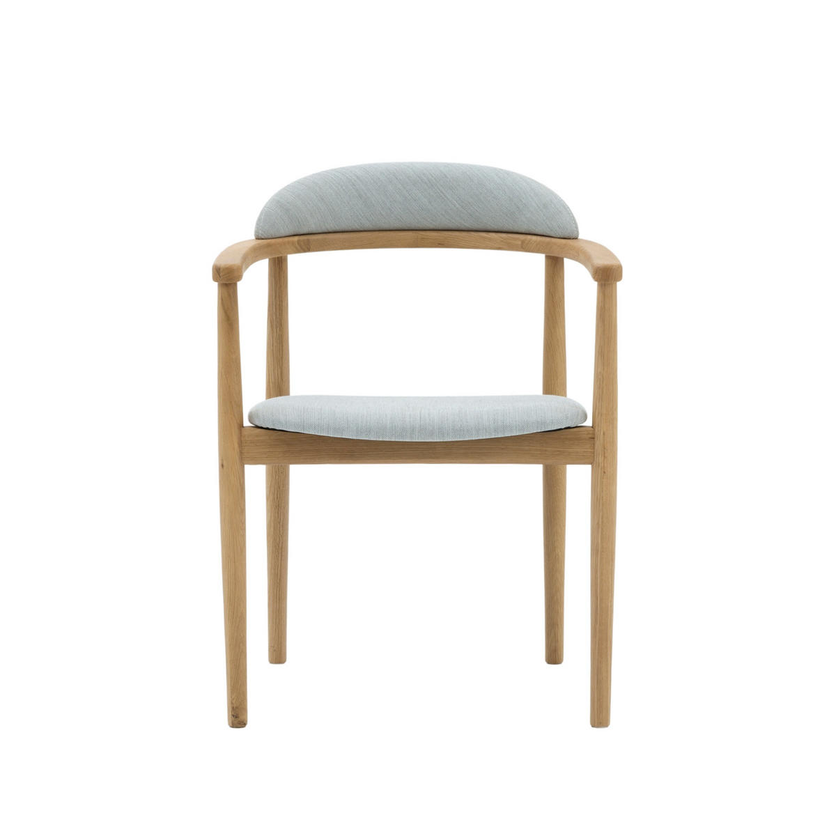 ESSZIMMERSTUHL Elv grauer Sitz - Grau, Holz (58/79/52cm) - WOODEK