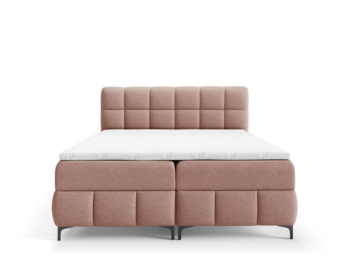 BOXBETT Sophie In Aragon - Rosa, Holzwerkstoff/Textil (100/200cm) - Fun Möbel