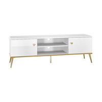 LOWBOARD – 160 cm – Goldin – Weiß Hochglanz - Weiß Hochglanz, Holzwerkstoff (160/54/40cm) - hi-markt