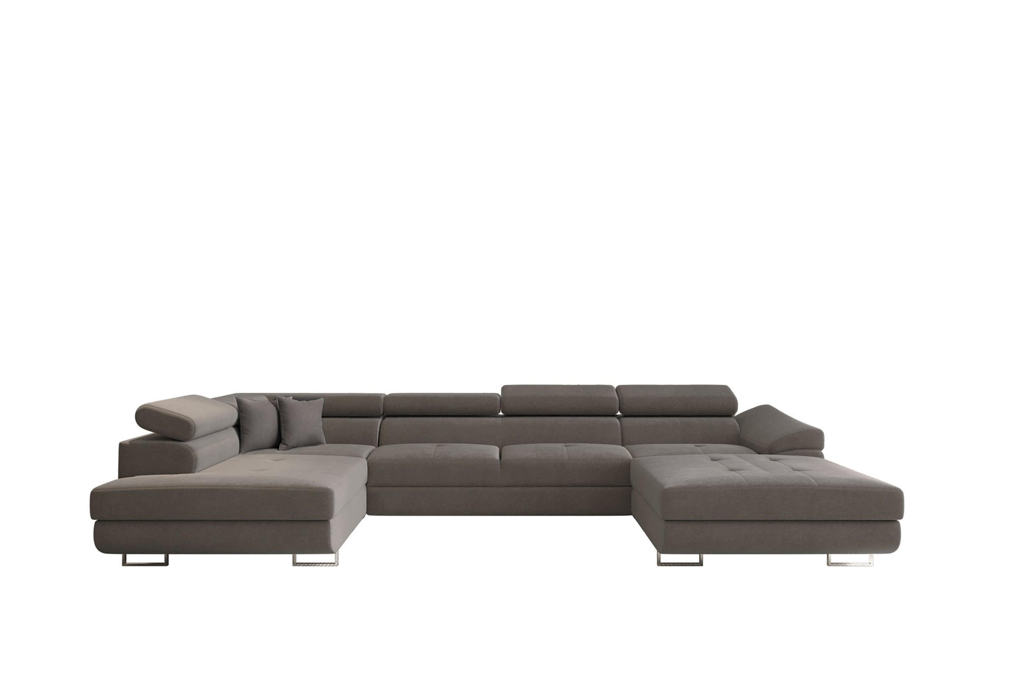 Fun Möbel Wohnlandschaft Grau 345x90x202 cm