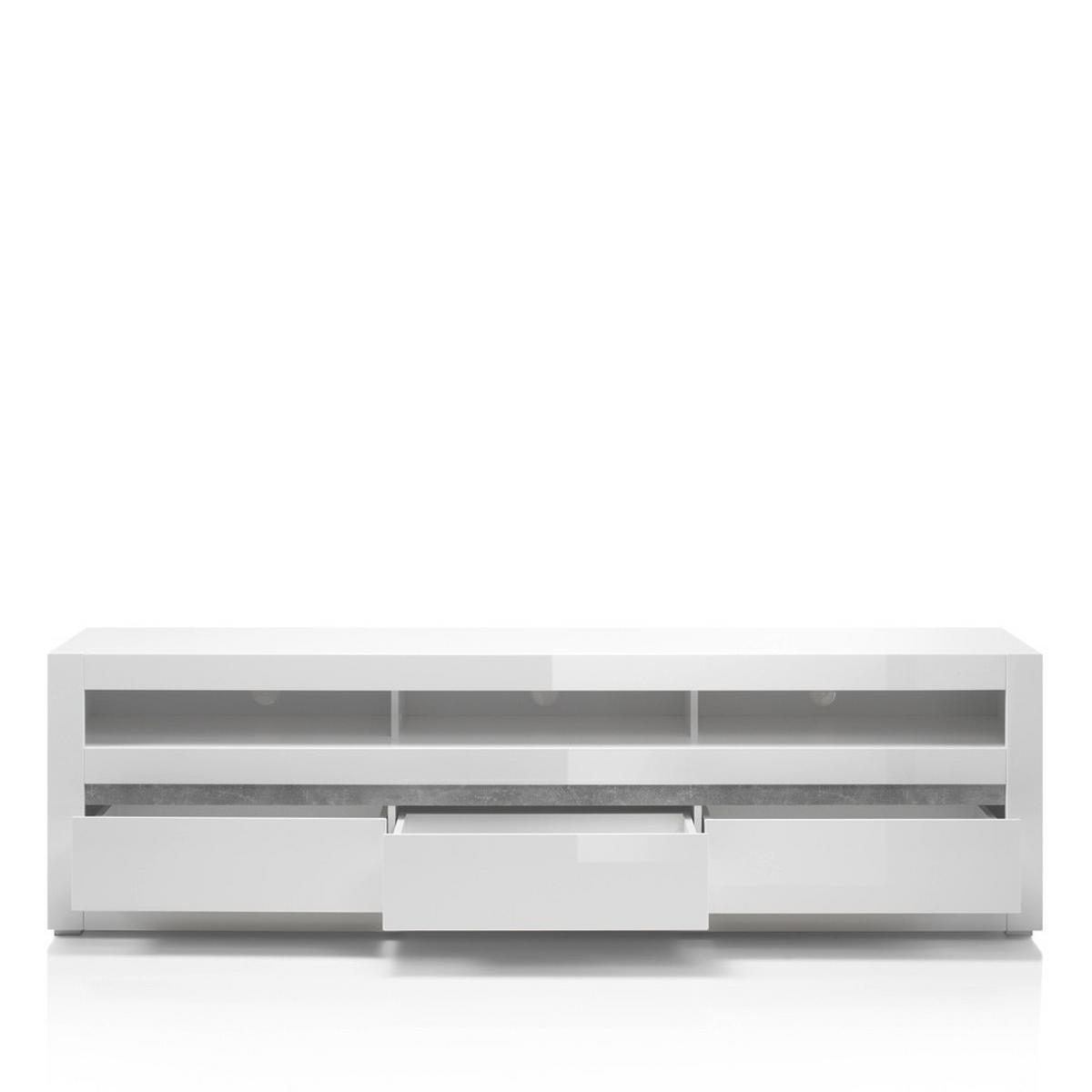 LOWBOARD Cogo-61 - Weiß, Holzwerkstoff (217/63/42cm) - Lomado