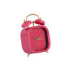 WECKER Metallic Glam 7.5/7.5/11.4 cm - Pink, Kunststoff (7.5/11.4/7.5cm) - Karlsson