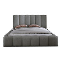 POLSTERBETT VELORA 140x200 GRAU - Grau, Textil - Luxkor24