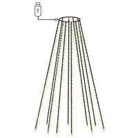 WEIHNACHTSBAUM-BELEUCHTUNG 500 Leds Kaltweiss 500 Cm - Weiß, Kunststoff (11/11/500cm) - vidaXL