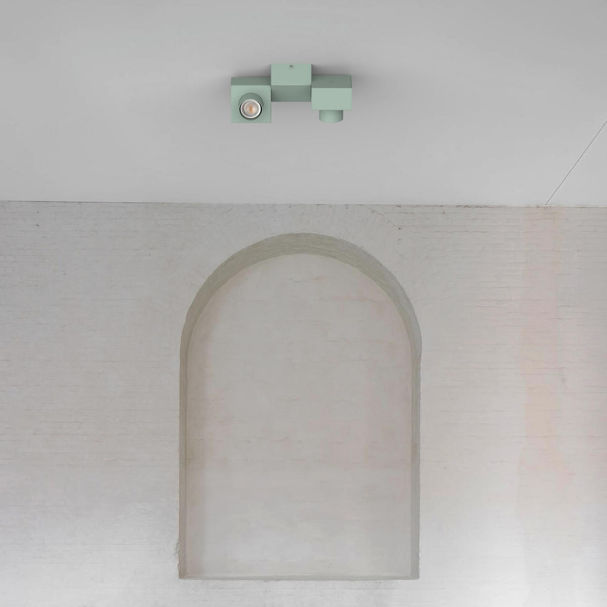 DECKENLEUCHTE - Grün, Metall (20/30/10cm) - Lumicom