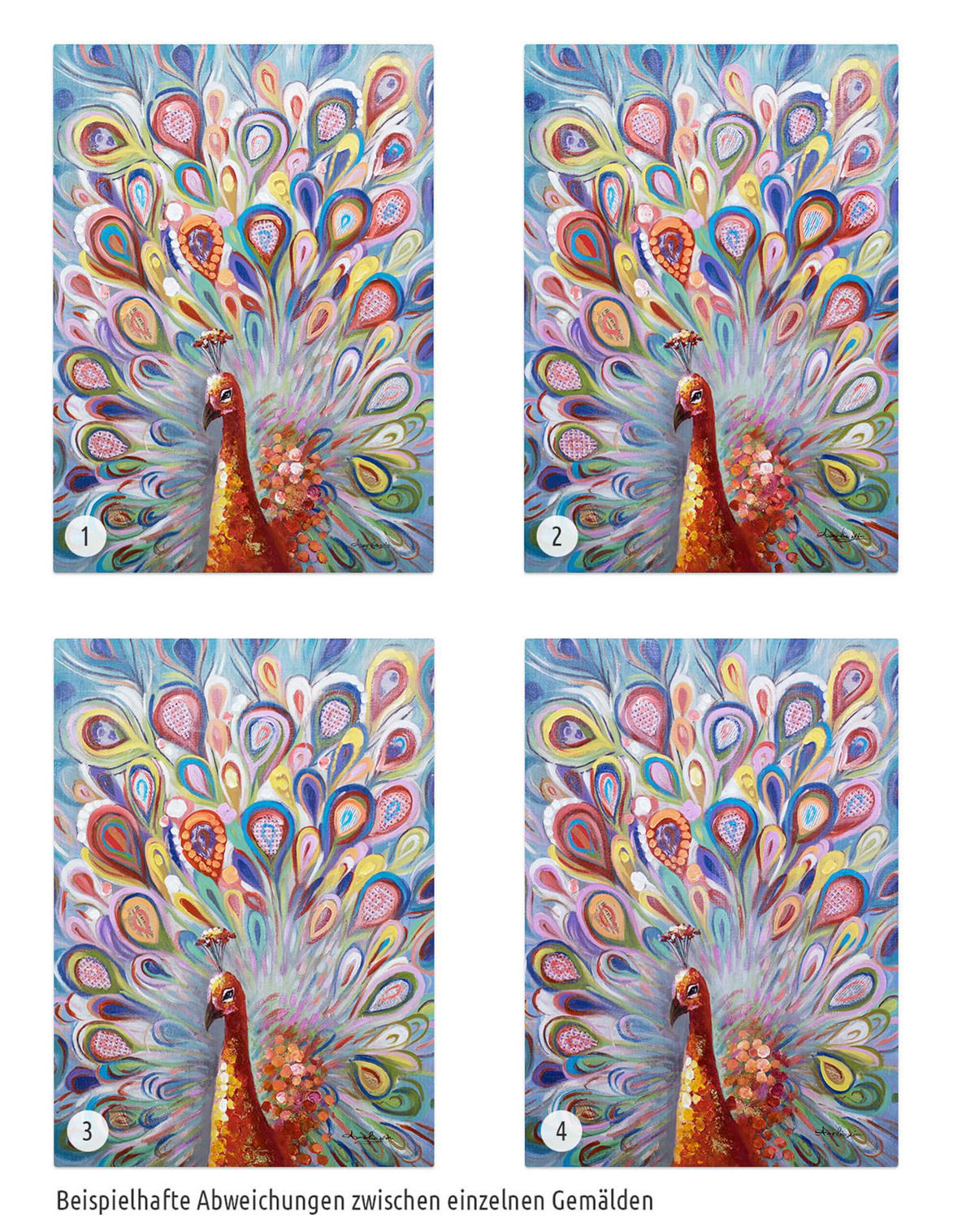 ACRYLBILD HANDGEMALT 70/100 cm - Multicolor, Holz/Textil (70/100cm) - KUNSTLOFT