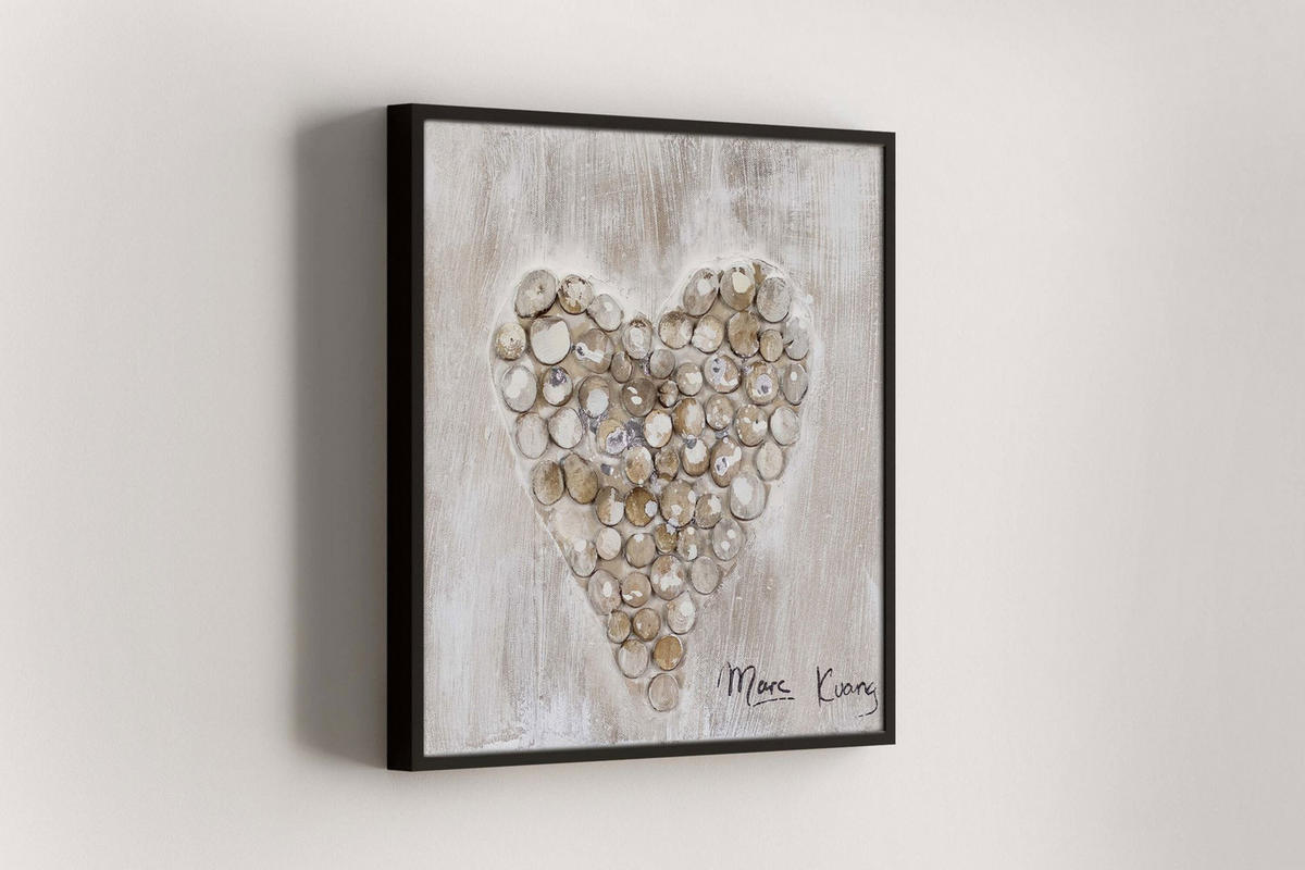 ÖLGEMÄLDE 30/30 cm - Braun, Holz/Textil (0.46/30cm) - KUNSTLOFT