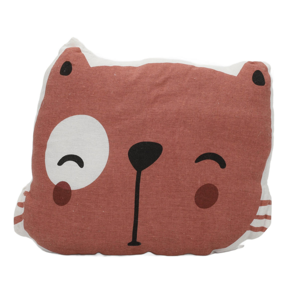 KINDERKISSEN mit Aufdruck 40/35 cm - Multicolor, Naturmaterialien (35/40cm) - Home Styling Collection
