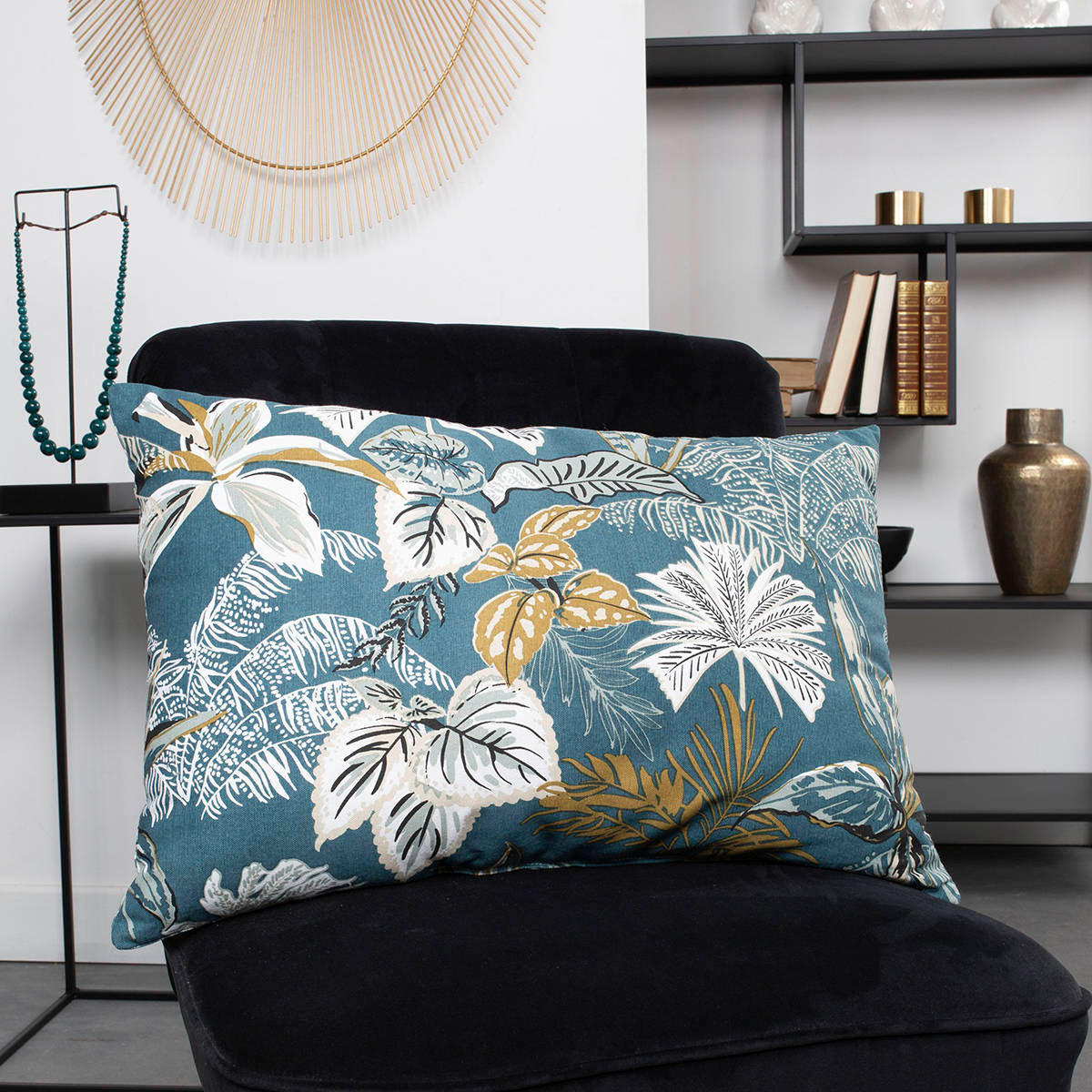 ZIERKISSEN Hotel Tropik 61/41 cm - Multicolor, Naturmaterialien (41/61cm)