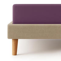 JERSEY-SPANNBETTLAKEN 180x200 - 200x200 cm, Bettlaken aus 100% Baumwolle mit Rundum-Gummizug, Spannbetttuch Violett - Violett, Textil (200/200cm) - Carpe Sonno