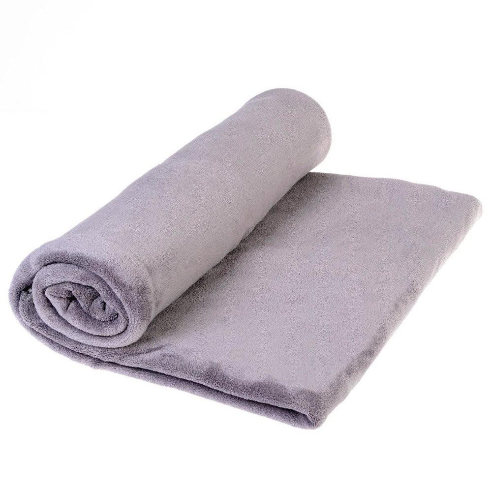FLEECEDECKE 180 - Hellgrau, Textil (180/230cm) - Atmosphera Createur d´interieur