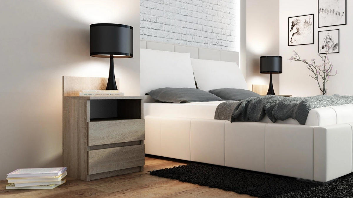 NACHTTISCH MALWA M1 EICHE SONOMA - Sonoma Eiche, Holzwerkstoff (40/59/32cm) - CDF