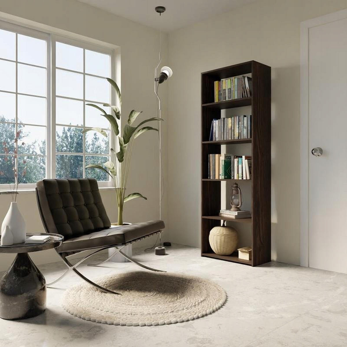 BÜCHERREGAL 60/30 EX3 Wenge 60/30/180 cm - Wengefarben, Holzwerkstoff (60/180/30cm) - Matkam Möbel