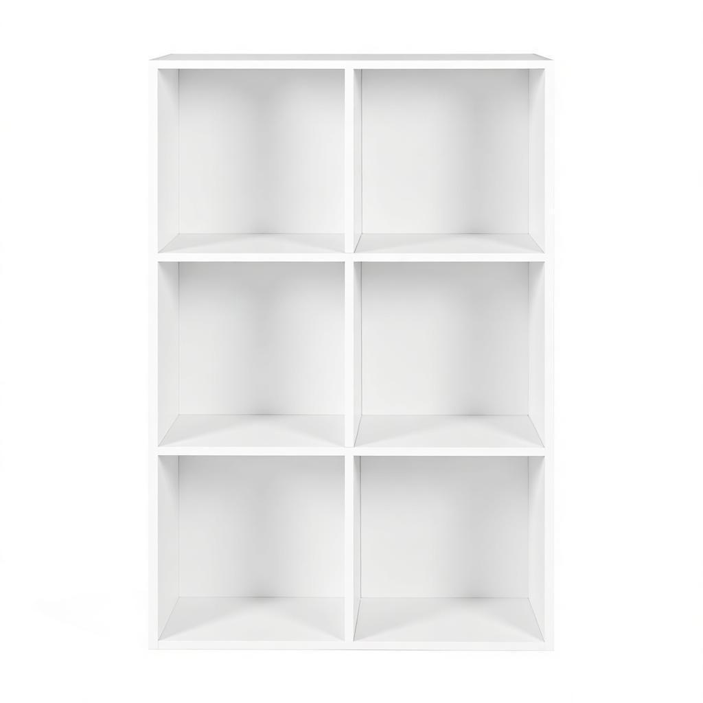 Pangivo Bücherregal Weiß 29x89x59.6 cm