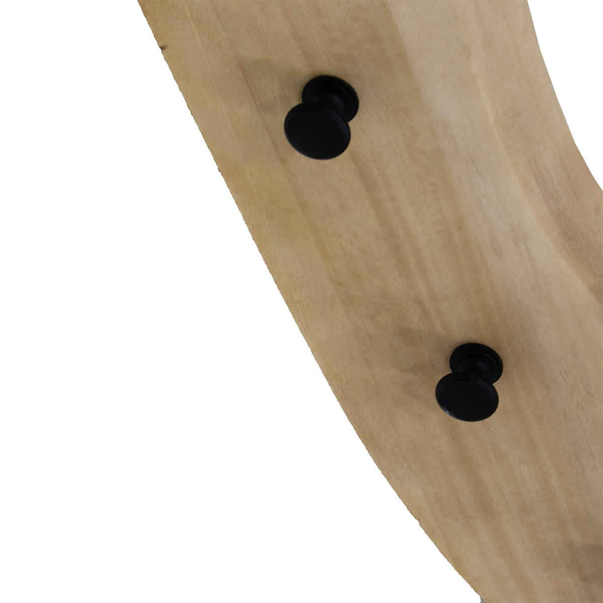 KLEIDERSTÄNDER Mirthe - 6 Haken - Mangoholz - Natürlich - Braun, Holz (100/24/4cm) - Giga Meubel