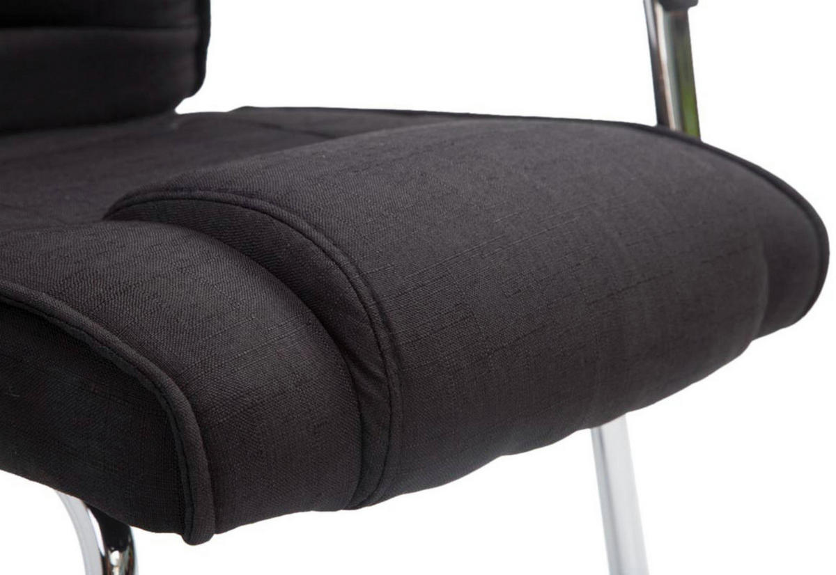 SCHWINGSTUHL 2er Set Stoff schwarz - Schwarz, Textil/Metall (60/104/67cm) - CLP