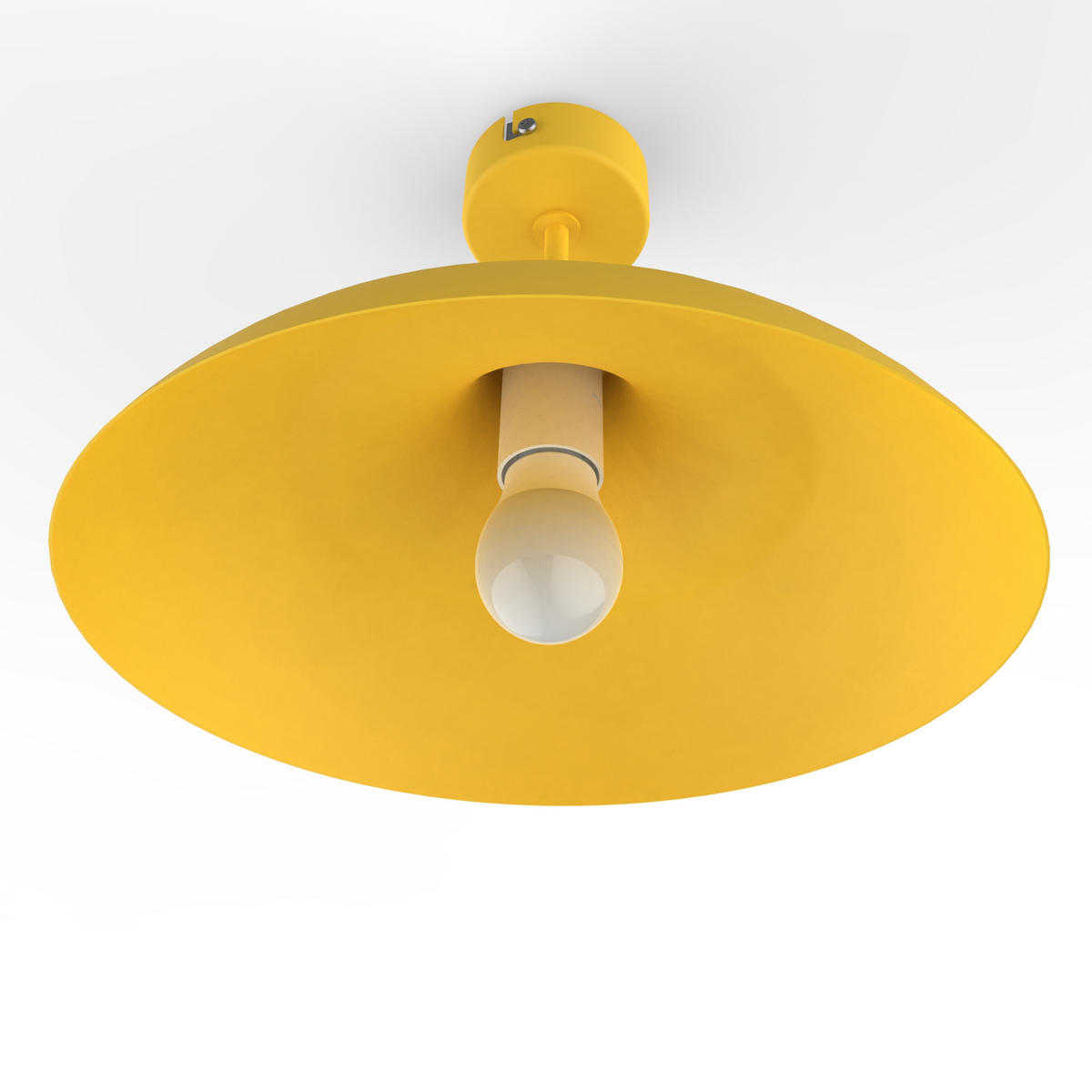 DECKENLEUCHTE - Gelb, Metall (40/40/23cm) - Lumicom