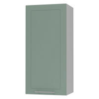 KÜCHENHÄNGESCHRANK Kvantum W4/45 Mint Matt / Grau Matt 45 / 32,5 / 96cm - Grau/Mintgrün, Holz/Holzwerkstoff (45/96/32.5cm) - Feldmann-Wohnen