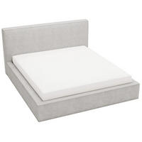 POLSTERBETT Monaco 140x200 Hellgrau - Hellgrau, Textil (140/200cm) - Graingold