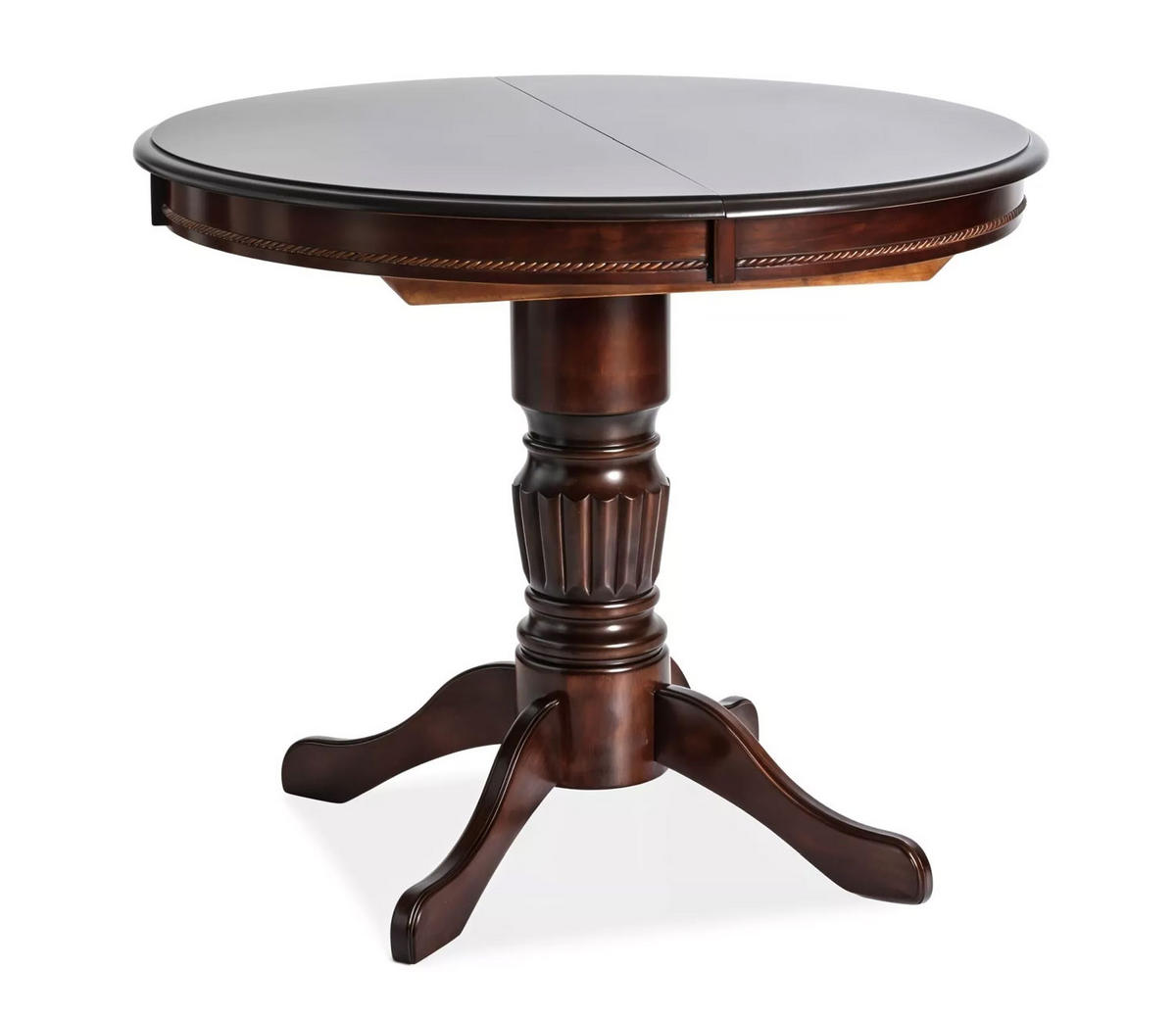 ESSTISCH Margo Nussbaum dunkel 90-125 cm / 90 cm / 75 cm - Braun, Holz/Holzwerkstoff (90/90/75cm) - Feldmann-Wohnen