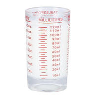 MESSBECHER 120 ml Rot - Rot, Glas (0.12L)