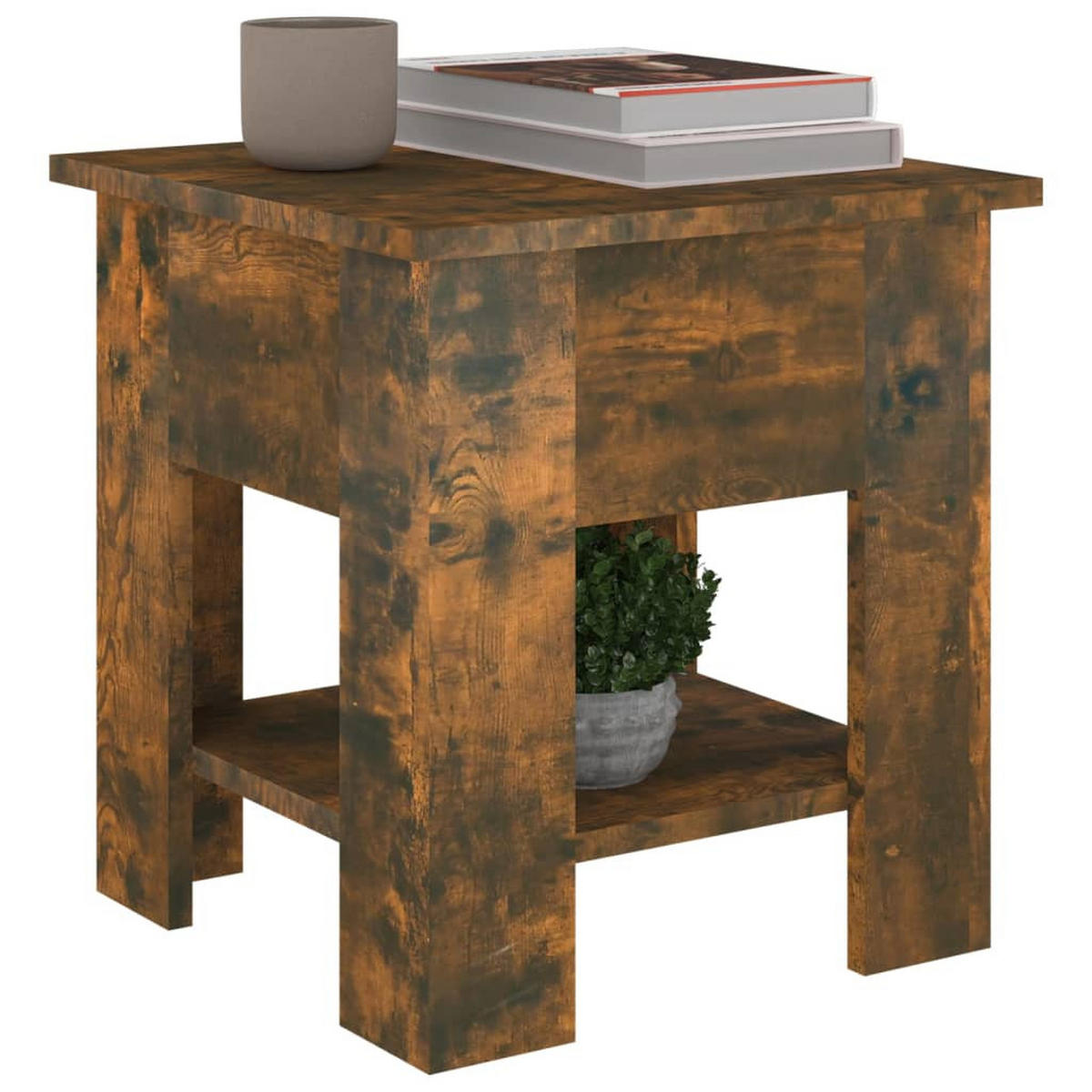 COUCHTISCH Räuchereiche 40x40x42 cm Holzwerkstoff - Braun, Holzwerkstoff (40/40/42cm) - furnicato