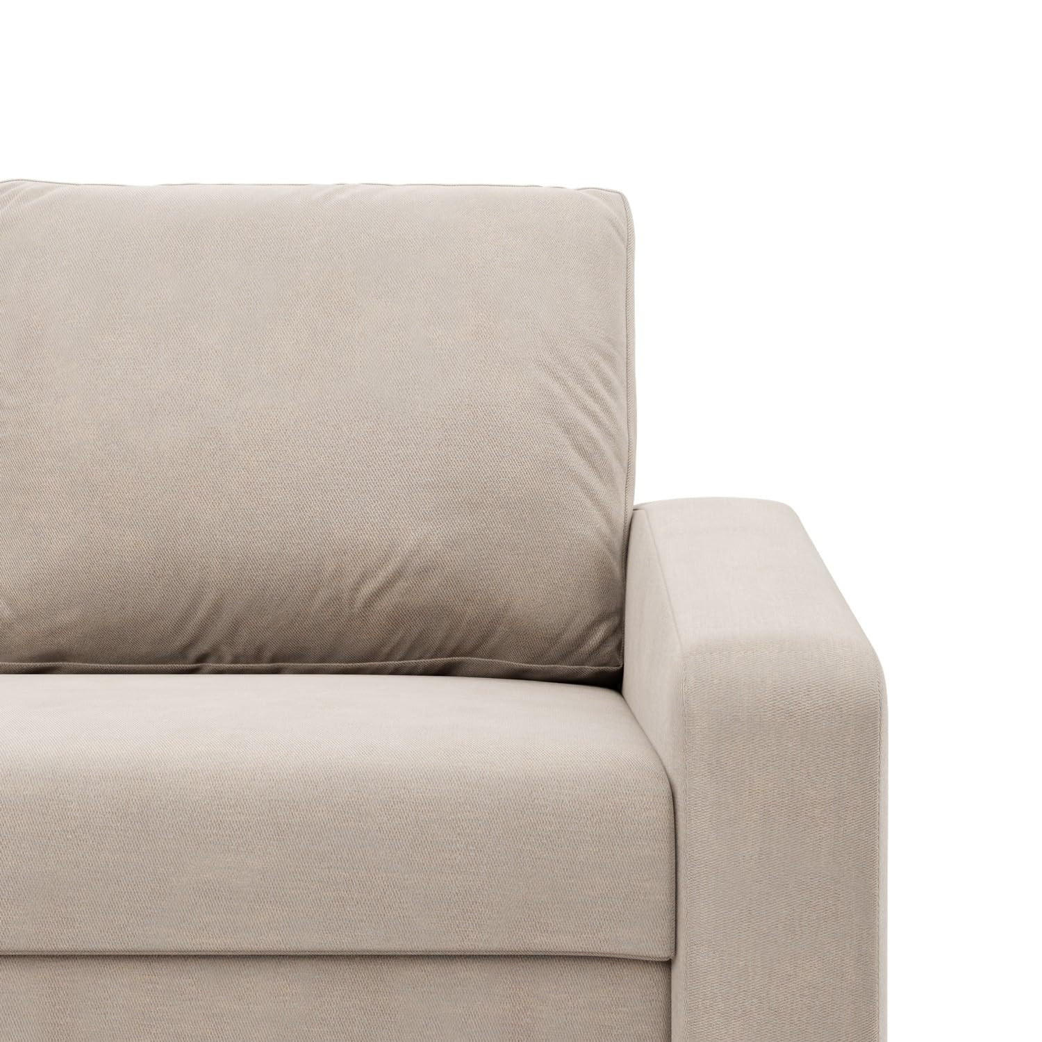 Thumbnail - Xxxl Sofa, Beige, Textil, 3-Sitzer, 220x85x92 cm, Wohnzimmer, Sofas & Couches, Sofas, 3-Sitzer Sofas