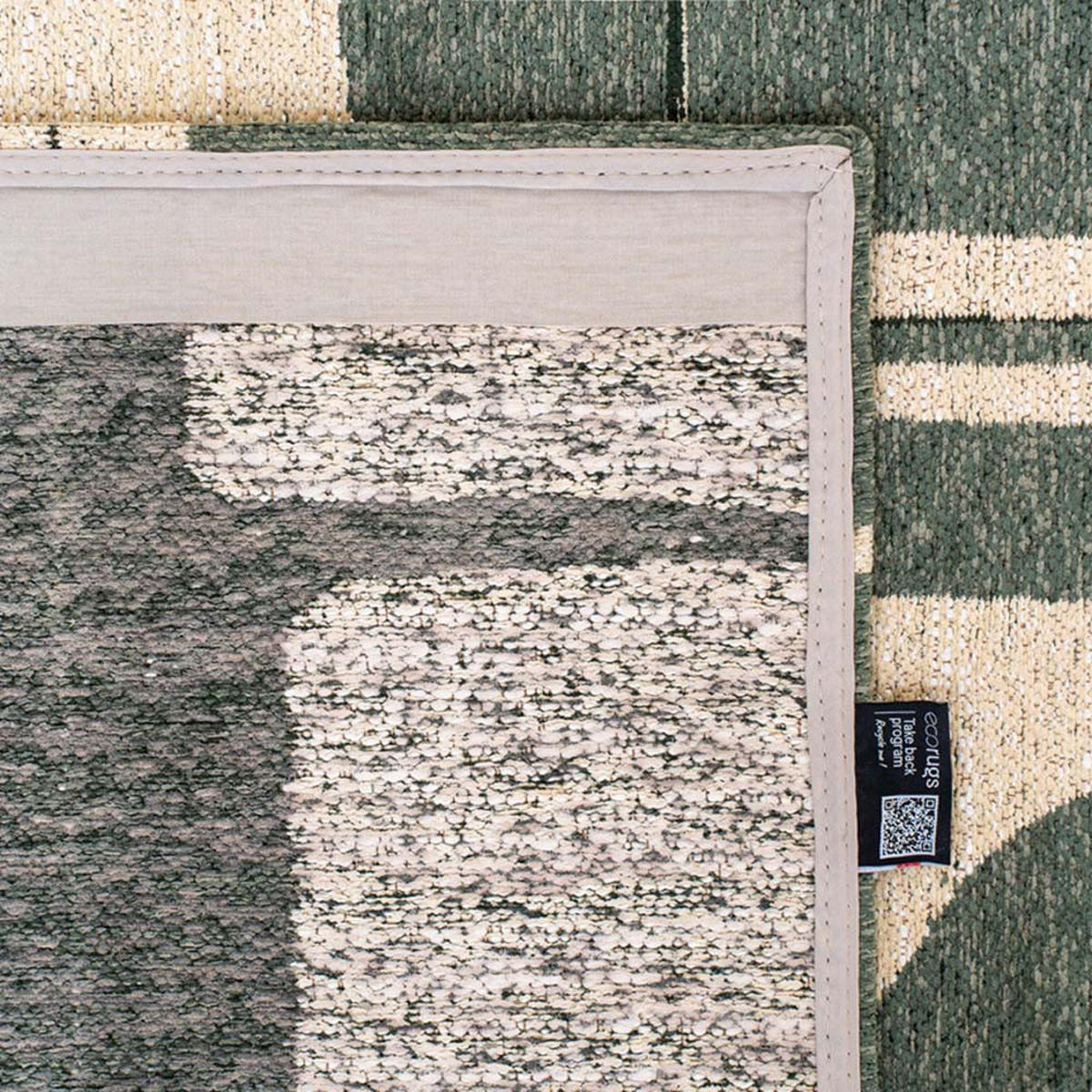 TEPPICH Sea Spray Craft Papercut 80/250 cm - Grün, Textil (80/250cm) - Louis De Poortere