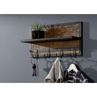 WANDGARDEROBE Altholz 61x14x31 bunt NATURE OF SPIRIT #83 - Multicolor, Holz (61/31/14cm) - Massivmoebel24