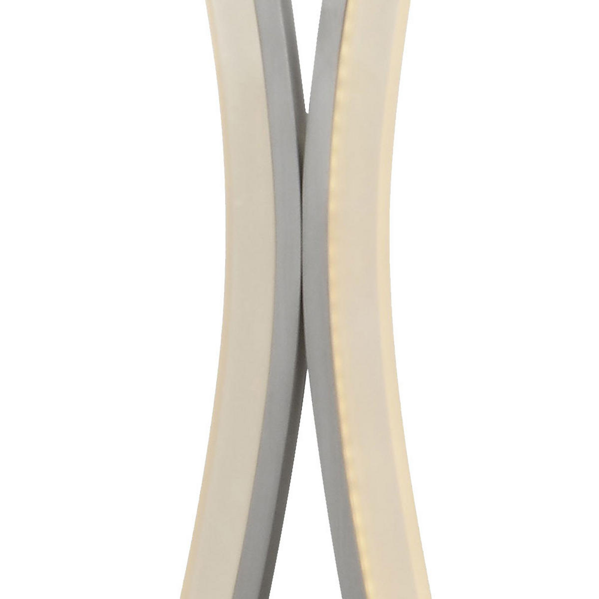 LED STEHLEUCHTE NOREEN Aluminium Silber - Silberfarben, Metall (22/22/146.5cm)