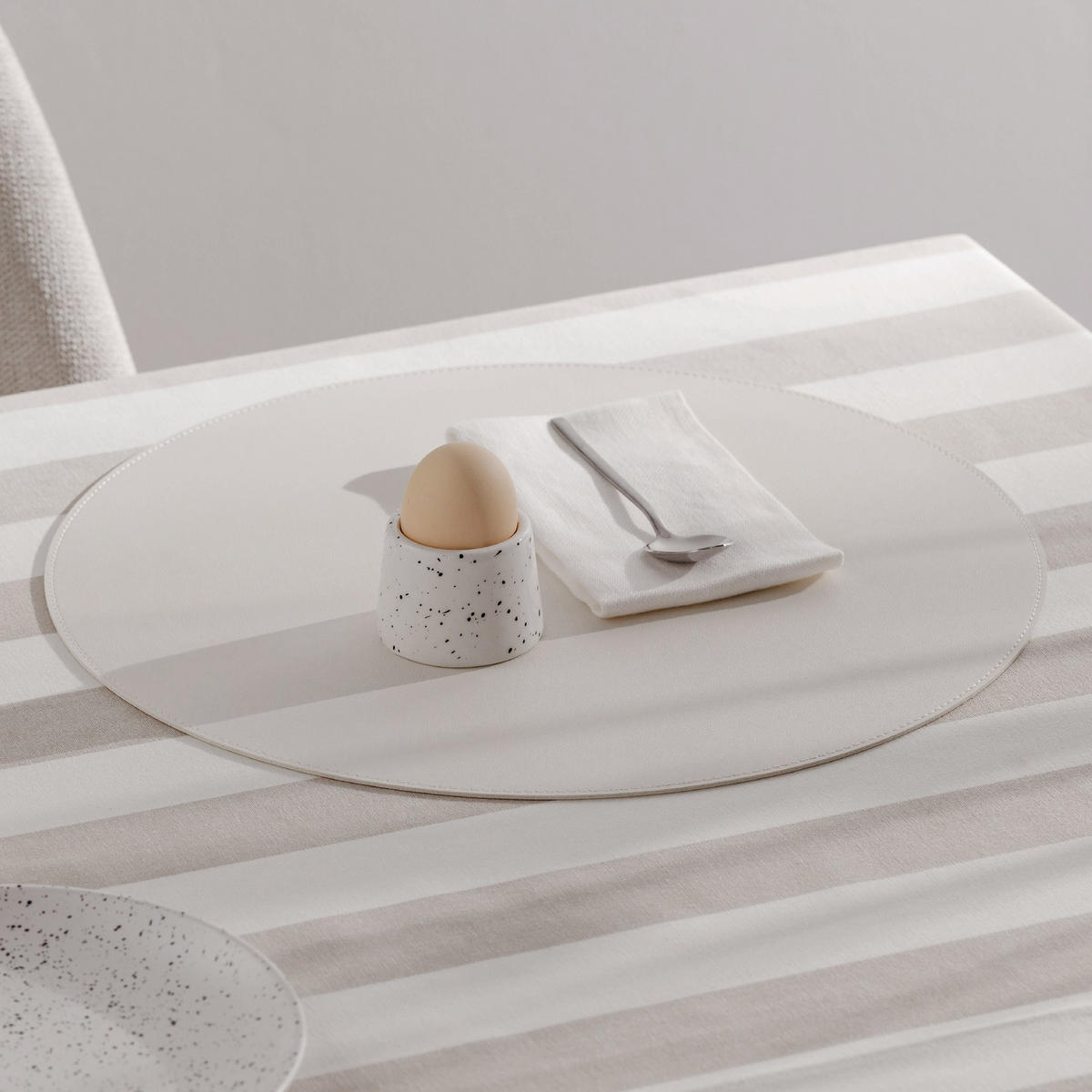 DEKORATIVES TISCHSET Mogen - Ecru, Kunststoff (38cm) - home&you