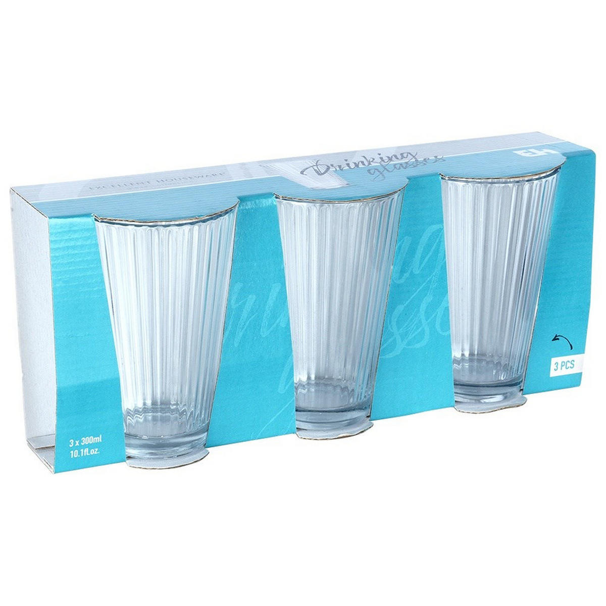 TRINKGLAS-SET hoch 3er-Pack transparent - Klar, Glas - Excellent Houseware
