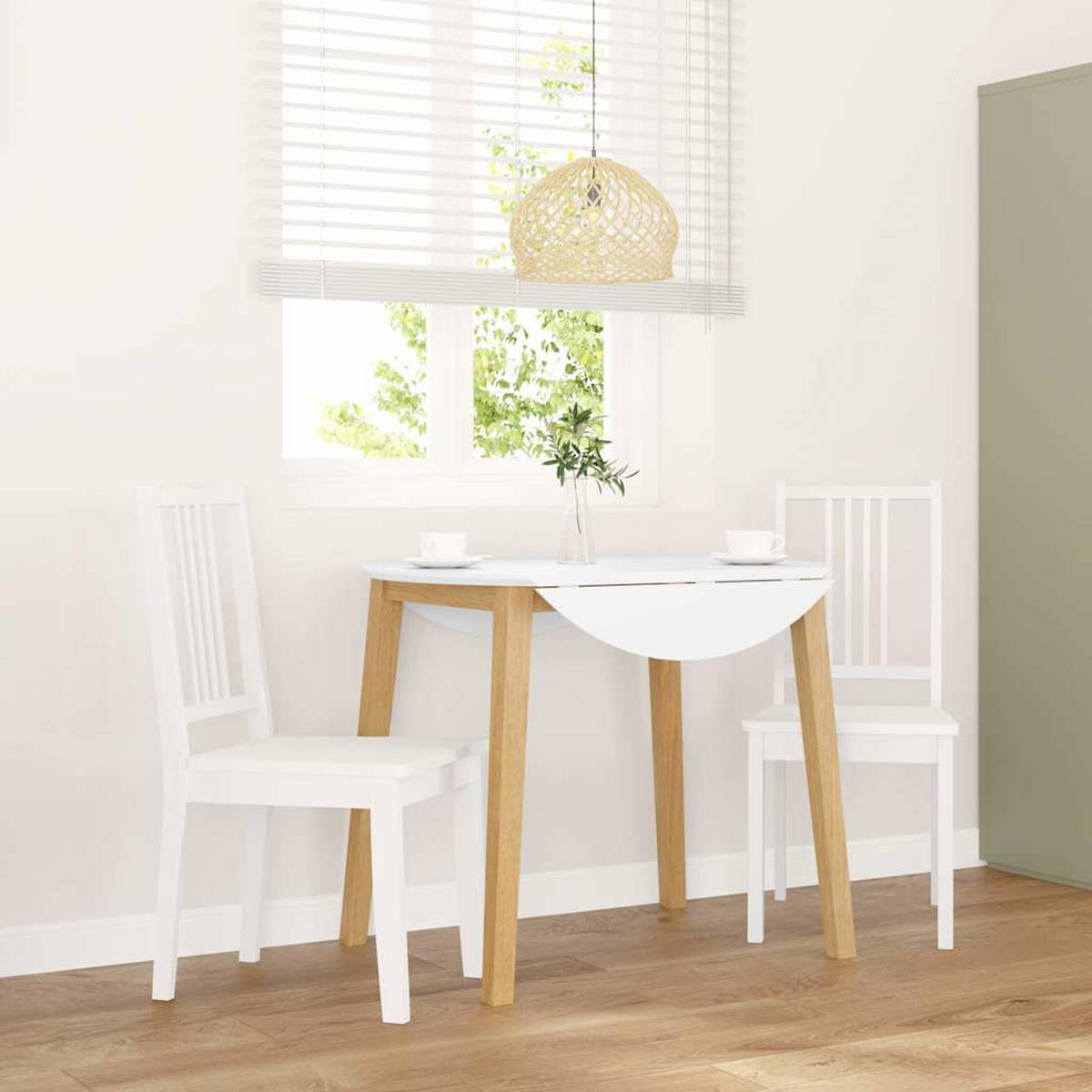 ESSZIMMERSTÜHLE 2 Stk. Weiß Massivholz Gummibaum 40*47.5*89cm - Weiß, Holz (40/89/47.5cm) - ZMH