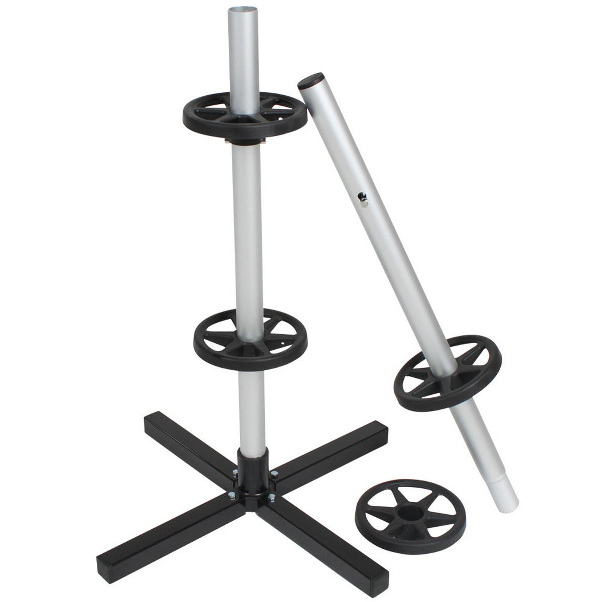 FELGENBAUM ,einfache Montage,grau - Grau, Metall (50/130/50cm) - tectake