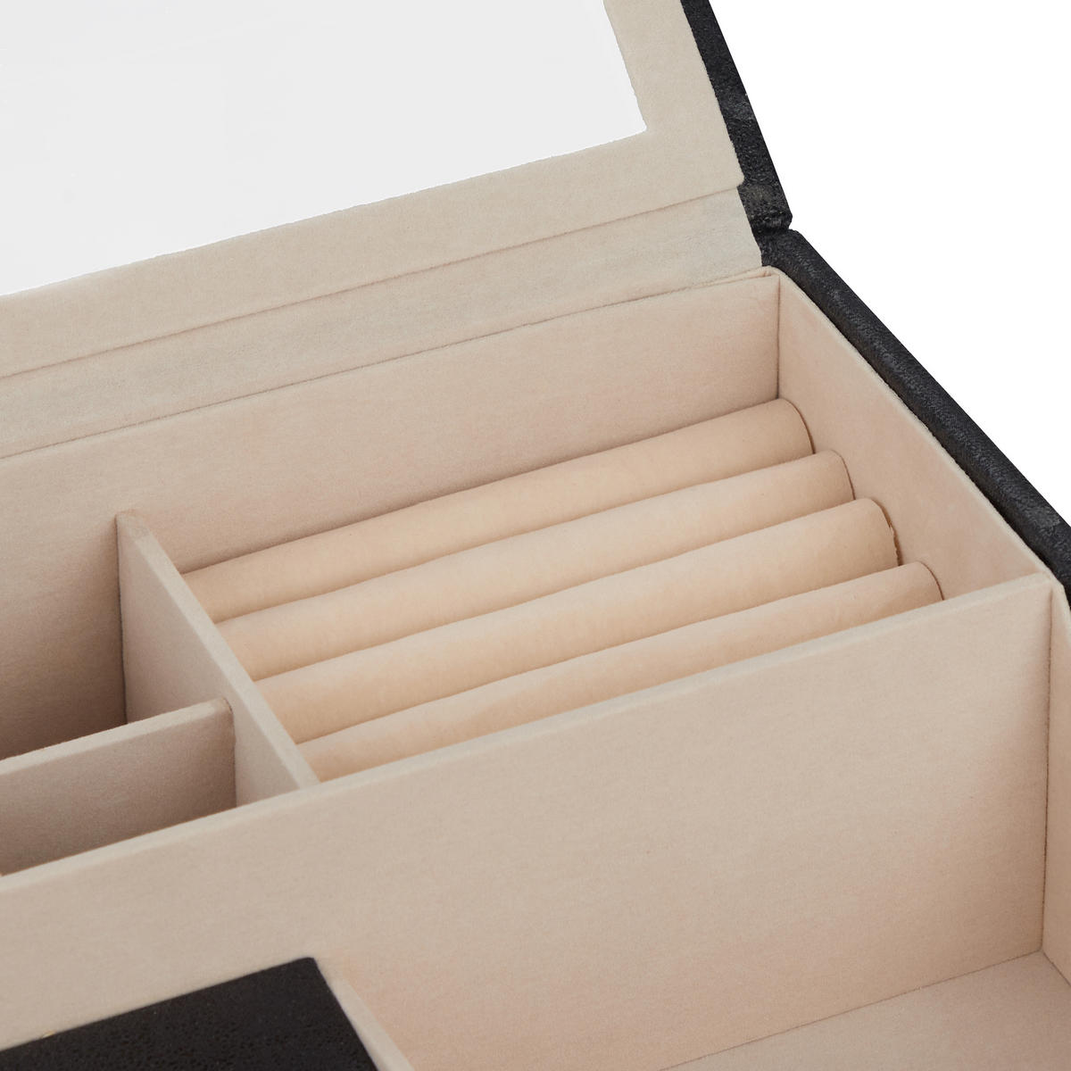 SCHMUCKKÄSTCHEN - Multicolor, Holzwerkstoff/Wellpappe (34/13/31cm) - Relaxdays