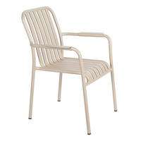 GARTENSTUHL, Taupe - Taupe, Metall (61/85/62cm) - Oviala