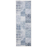 VINTAGE-LÄUFER George waschbar 80x240 cm - Blau, Kunststoff (80/240cm) - benuta