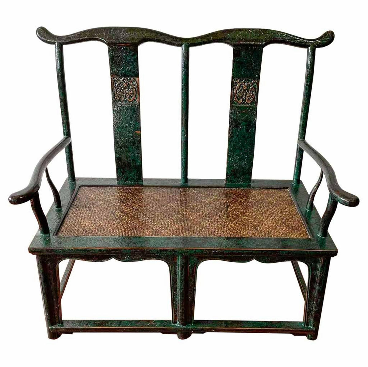 BANK aus Holz, braun, 116x60x119cm - Grün, Holz (116/119/60cm) - Wanderlust