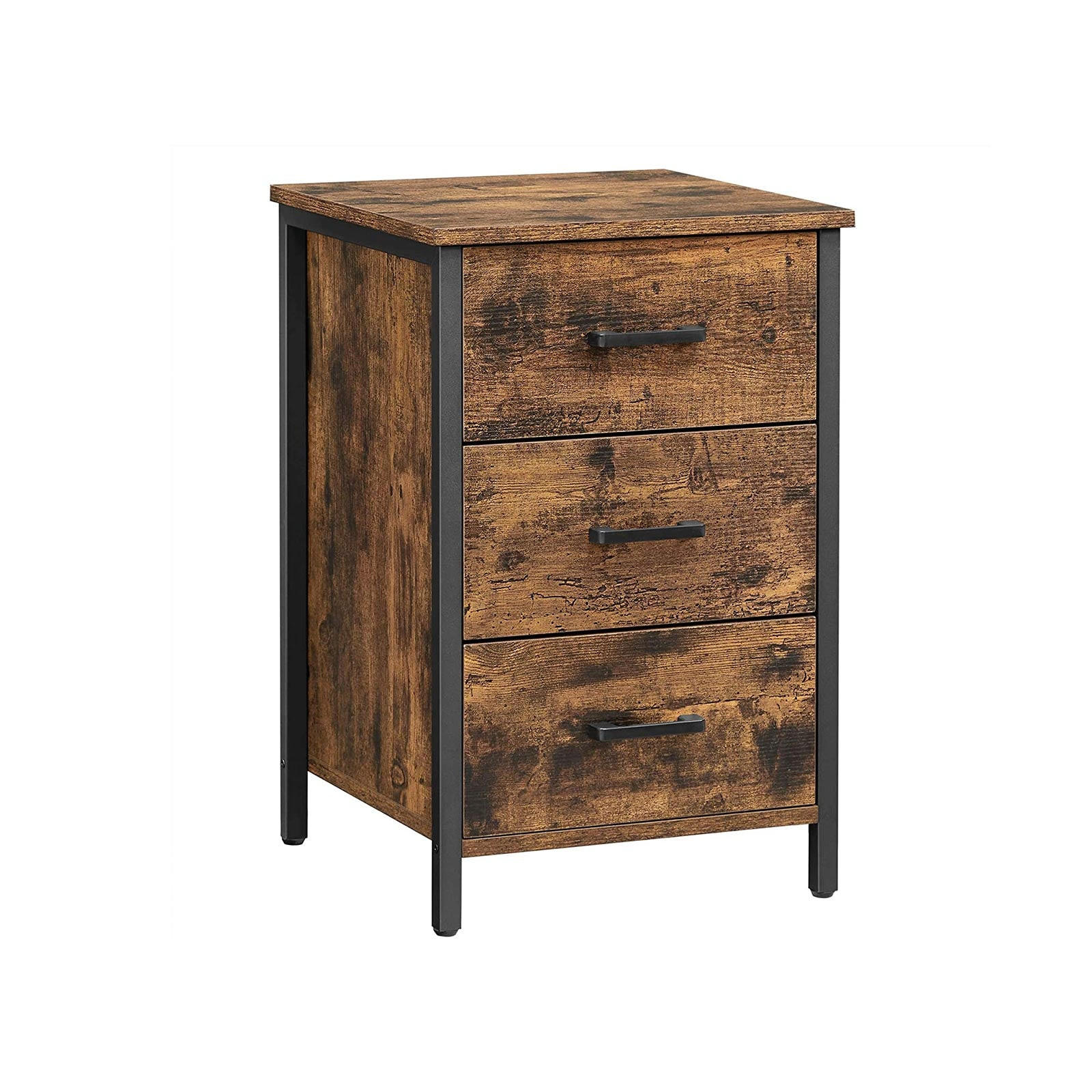 BEISTELLTISCH NACHTTISCH - Braun, Holzwerkstoff (40/40/60cm) - Hansiro