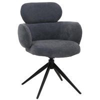 ESSZIMMERSTUHL Grau, Blau - Blau/Grau, Textil (61/86/69cm) - Jamb