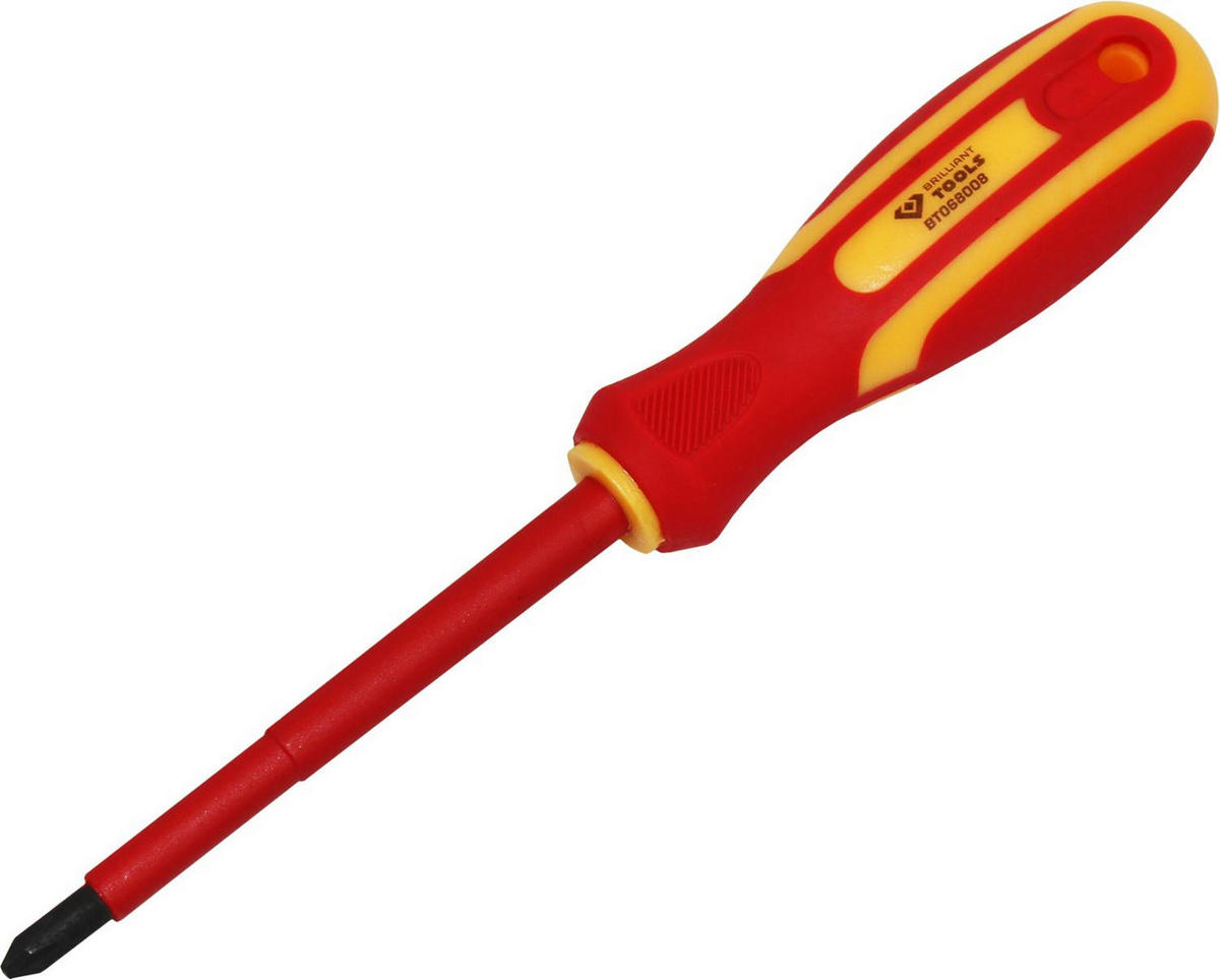 VDE SCHRAUBENDREHER PH PHILLIPS PH2 X 100 MM - Multicolor, Kunststoff/Metall (5/26cm) - BRILLIANT TOOLS