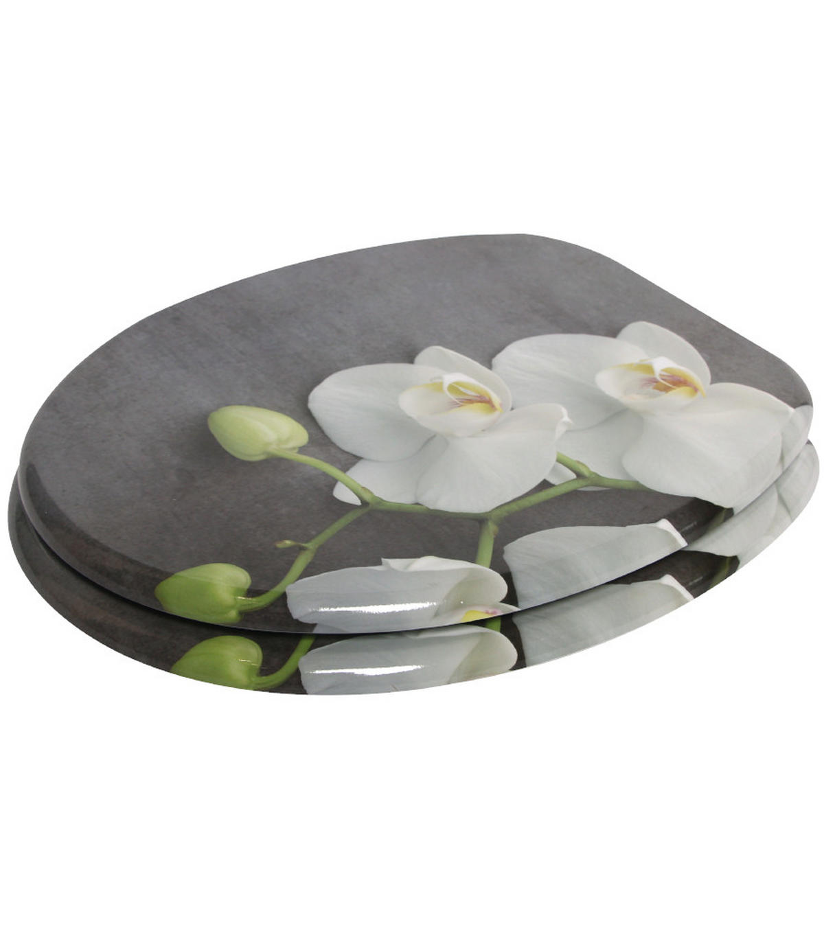 WC-SITZ Pretty - Grau, Holzwerkstoff (38/6/47cm) - Sanilo