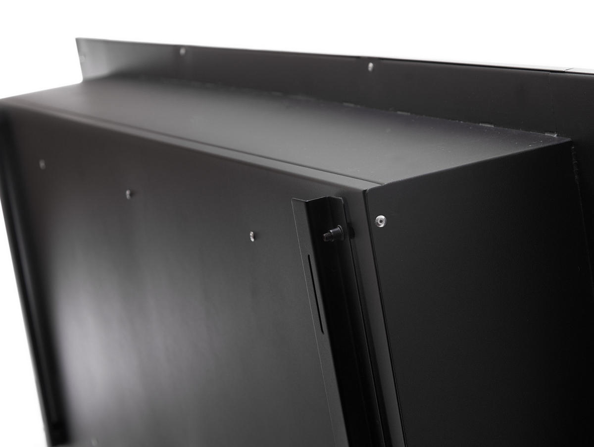 BIOETHANOL-KAMIN Grau Wandmodell inklusive 3.6 L Brennblock - Grau, Metall (150/54/19cm) - Purline