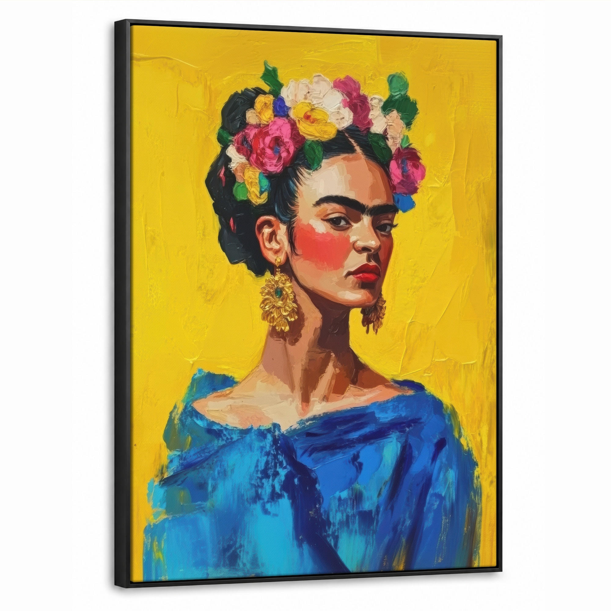 MuchoWow Leinwand Gelb 50x70 cm