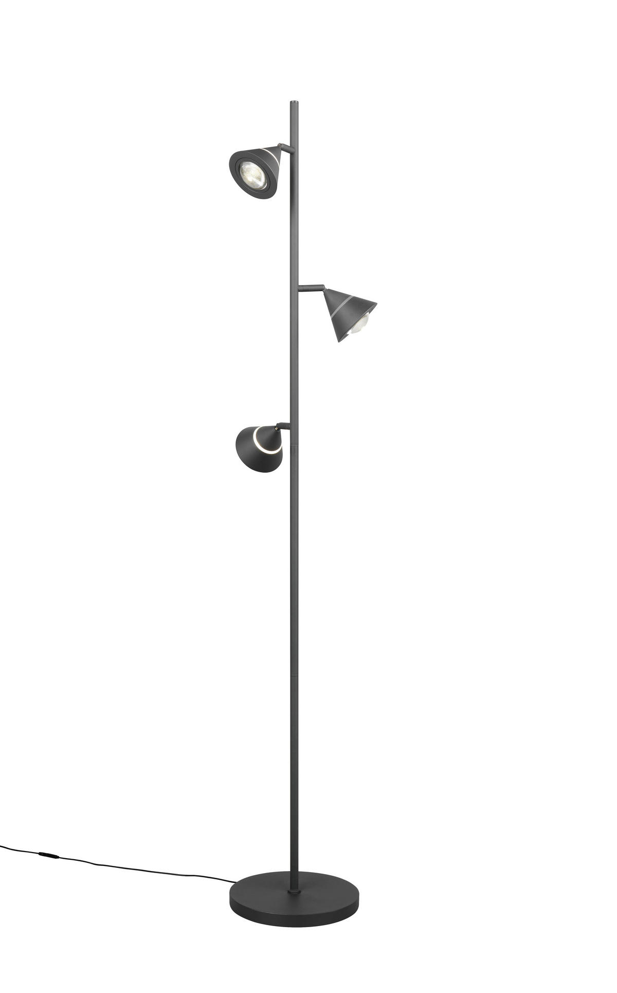 STEHLAMPE ROMEO - Schwarz - 25/25/150 cm - Schwarz, Metall (25/25/150cm) - Trio Leuchten