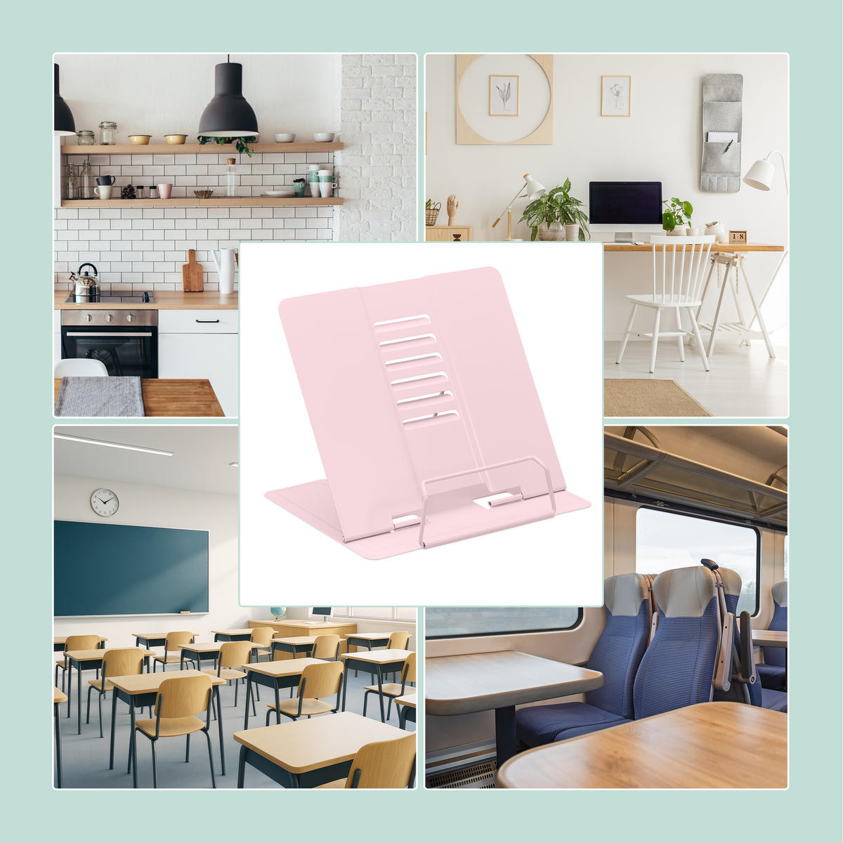 2XDRŽIAK na knihy - viacfarebná, kov (21/18/16.5cm) - Relaxdays