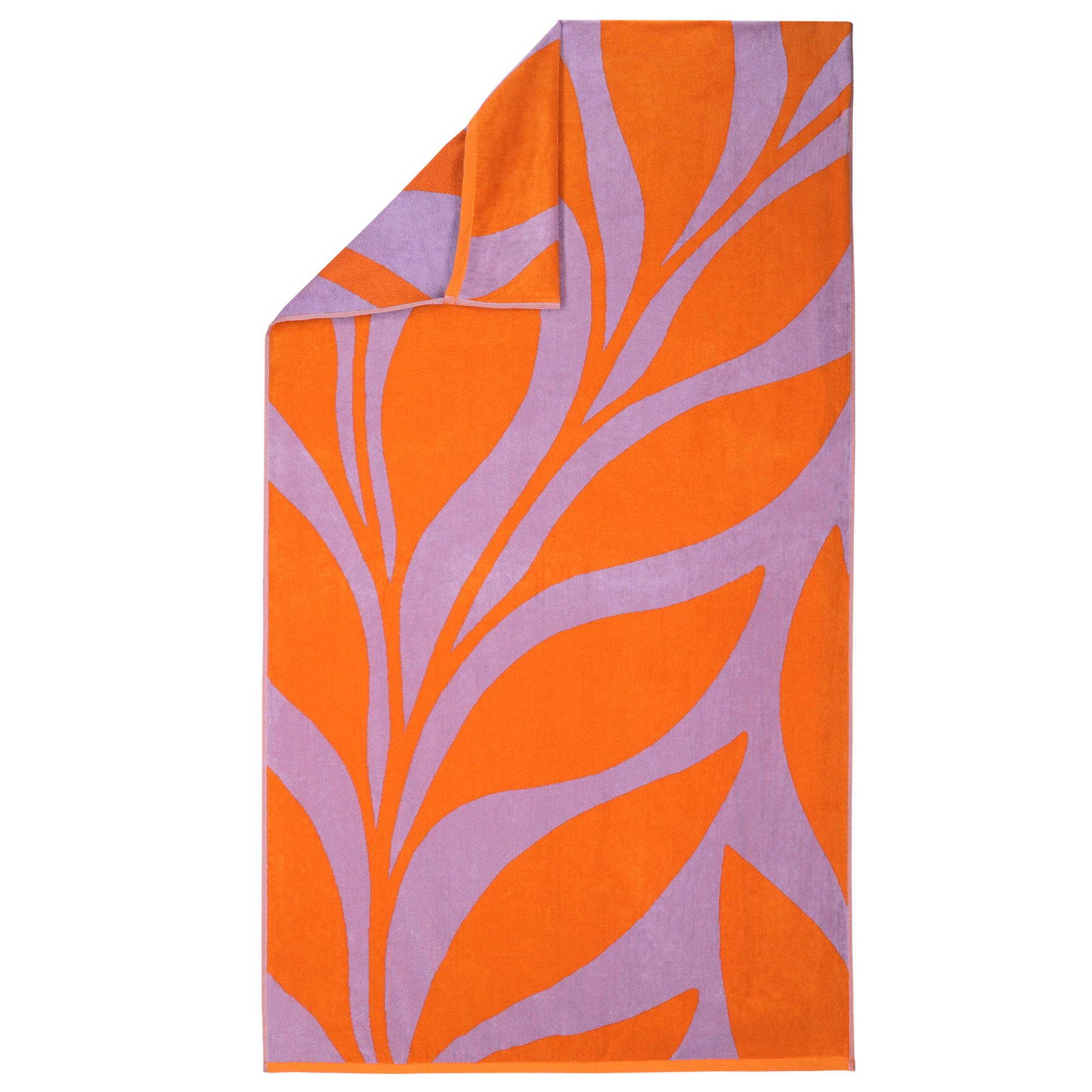 STRANDTÜCHER OCEAN LEAF ORANGE - 0001 - Orange, Textil (100/180cm) - Vossen