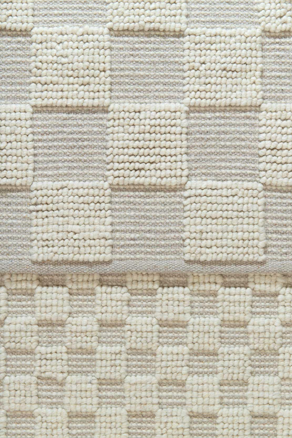 TEPPICH handgefertigt Baumwolle Wolle beige - Beige, Naturmaterialien (120/170cm) - AFK Living