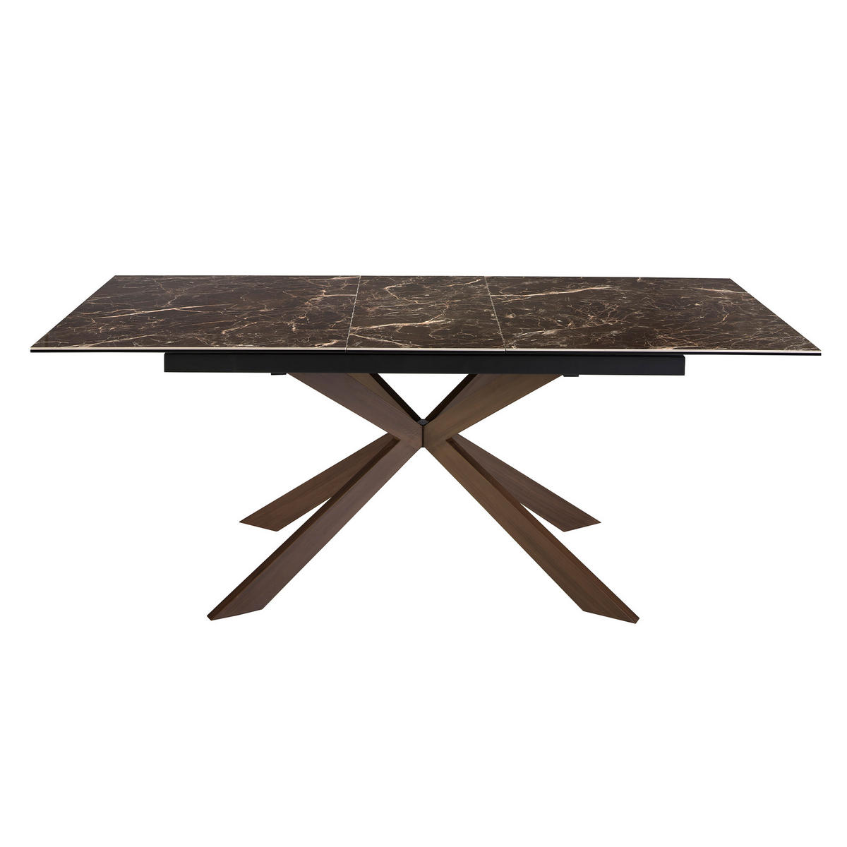 ESSTISCH Rechteckig Braun Walnuss 160/90/76 cm - Walnussfarben/Braun, Stein (90/160/76cm) - ANGEL CERDA