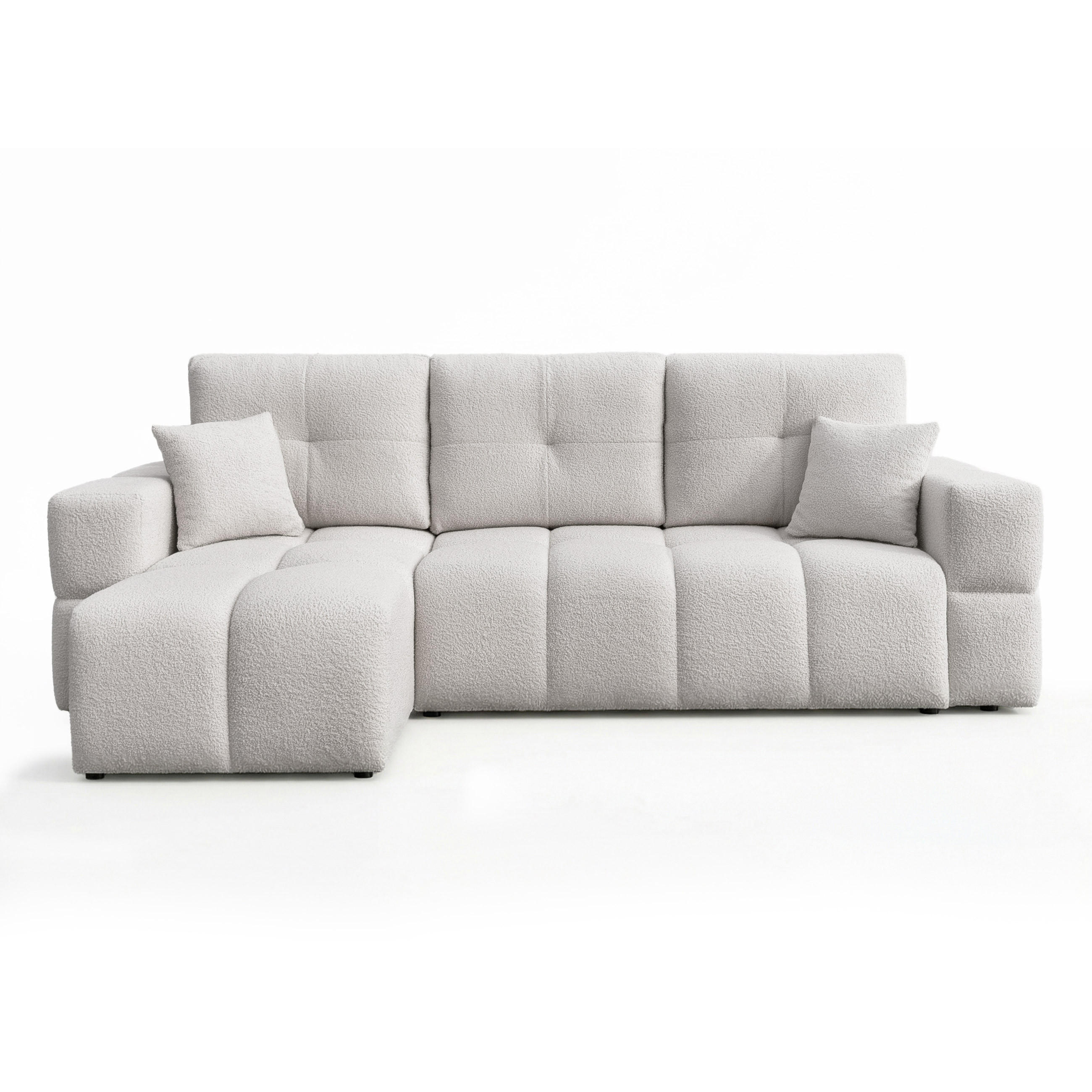 ECKSOFA BUENO mit Schlaffunktion und Bettkasten Dunkelgrau - Dunkelgrau, Kunststoff/Textil (250/148cm) - Idohome